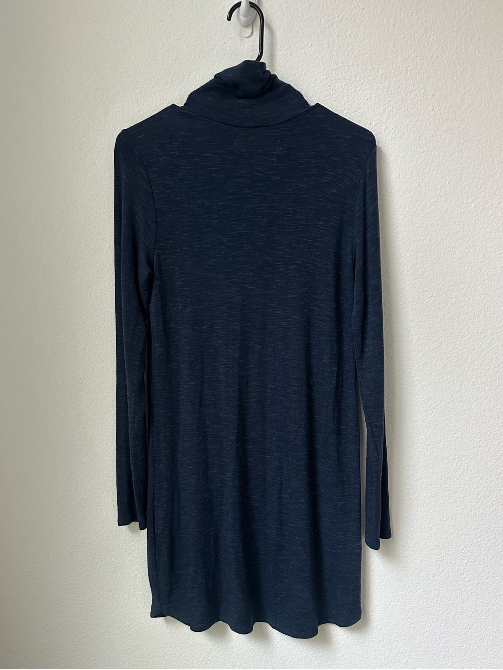 Abercrombie & Fitch Dark Navy Long-Sleeve Turtleneck Dress